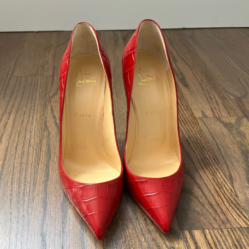 Red Crocodile Louboutins